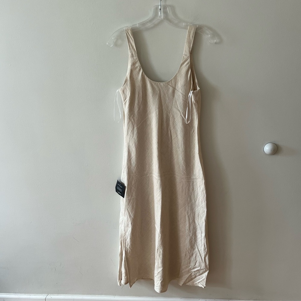 Lulu's Cream Midi Dress - Picture 6 of 7